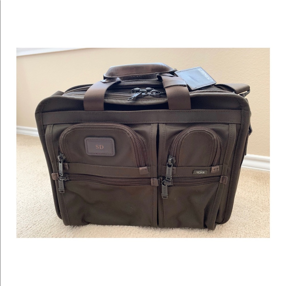 Tumi T-Pass Expandable Laptop Breif- Brown Color